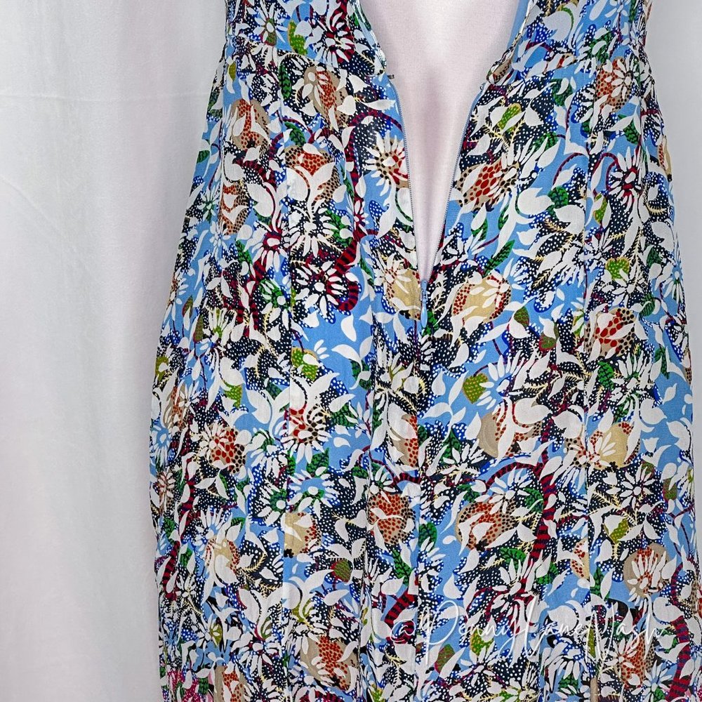 Saloni Floral Silk Holly Margerite Midi Dress - Picture 13 of 16